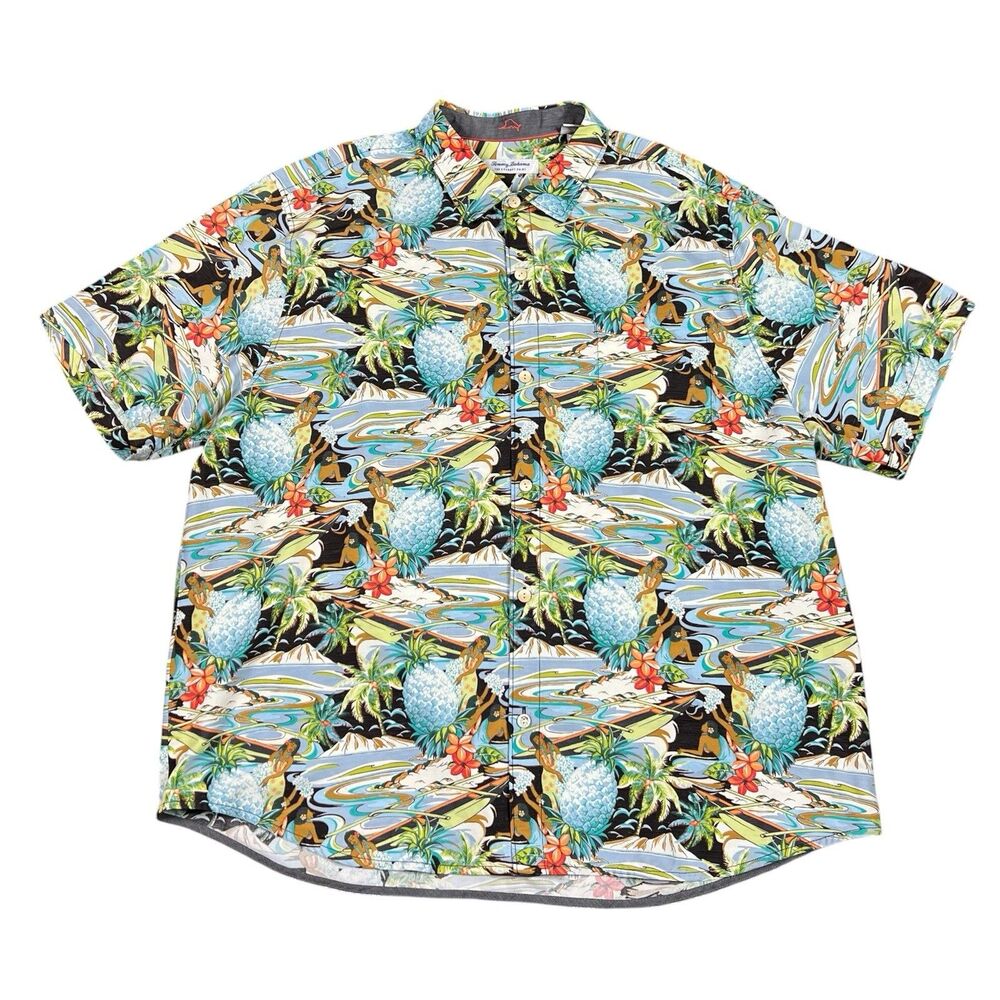 NWT Tommy Bahama Hawaiian Camp Shirt Men's 3XL The Coconut Point Tropical Surf
